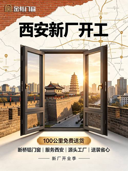 金裕门窗西安工厂开工,百公里免费送货赋能b端批发